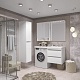 Opadiris Мебель для ванной Фреш 120 R под стиральную машину подвесная белая – картинка-22